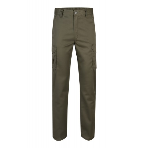103002S.PANTALÓN STRETCH VERDE CAZA 34