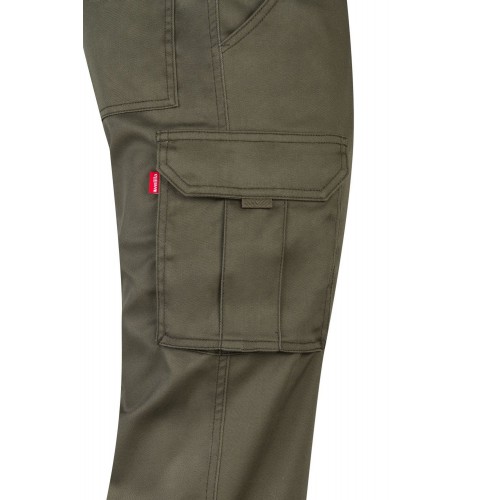 103002S.PANTALÓN STRETCH VERDE CAZA 34
