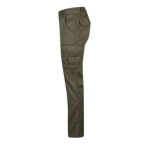 103002S.PANTALÓN STRETCH VERDE CAZA 34