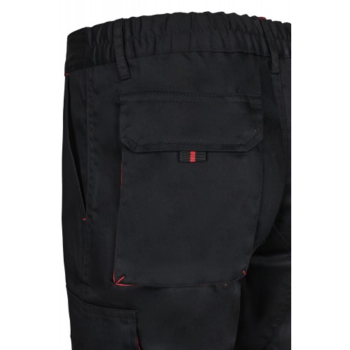 103004.PANTALÓN BICOLOR NEGRO/ROJO 34