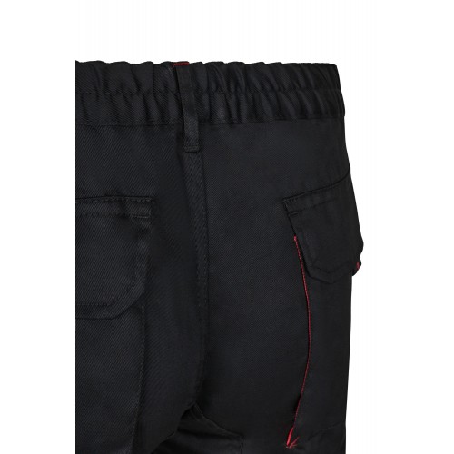 103004.PANTALÓN BICOLOR NEGRO/ROJO 34