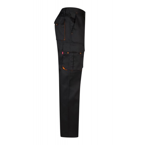 103004.PANTALÓN BICOLOR NEGRO/NARANJA 34
