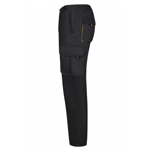 103004.PANTALÓN BICOLOR NEGRO/AMARILLO 34