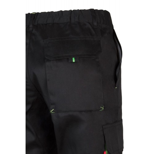 103004.PANTALÓN BICOLOR NEGRO/VERDE LIMA 34