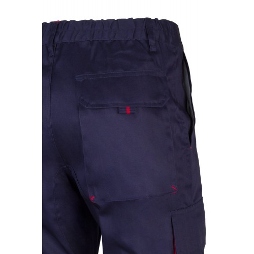 103004.PANTALÓN BICOLOR AZUL MARINO/ROJO 34