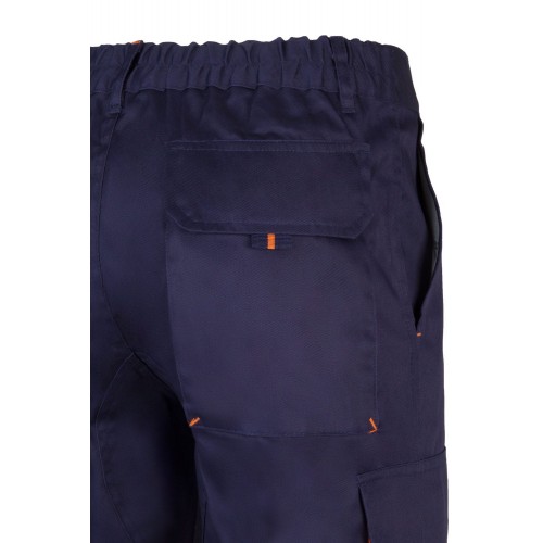 103004.PANTALÓN BICOLOR AZUL MARINO/NARANJA 34