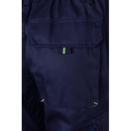 103004.PANTALÓN BICOLOR AZUL MARINO/VERDE LIMA 34