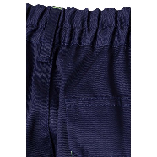 103004.PANTALÓN BICOLOR AZUL MARINO/VERDE LIMA 34