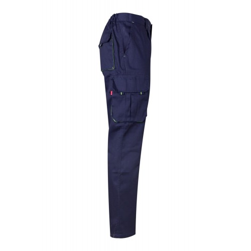 103004.PANTALÓN BICOLOR AZUL MARINO/VERDE LIMA 34
