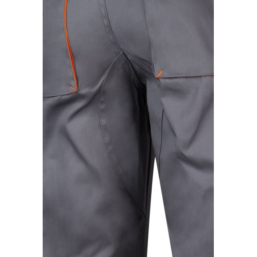 103004.PANTALÓN BICOLOR GRIS/NARANJA 34
