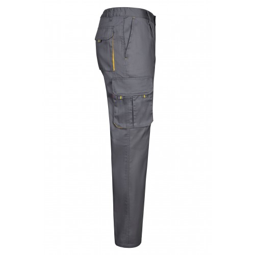 103004.PANTALÓN BICOLOR GRIS/AMARILLO 34