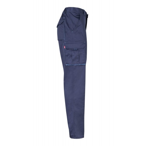 103004.PANTALÓN BICOLOR AZUL NAVY/CELESTE 34