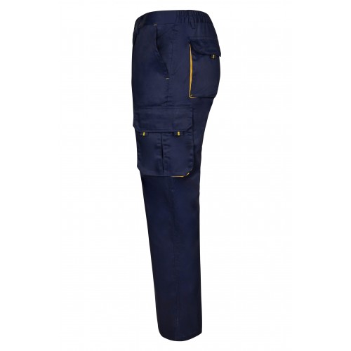 103004.PANTALÓN BICOLOR AZUL NAVY/AMARILLO 34