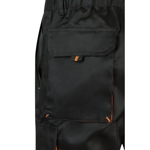 103007.BERMUDA BICOLOR NEGRO/NARANJA 34