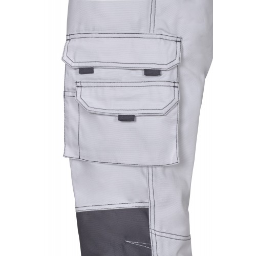 103011B.PANTALÓN CANVAS BICOLOR BLANCO/GRIS S