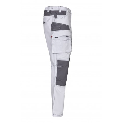 103011B.PANTALÓN CANVAS BICOLOR BLANCO/GRIS S