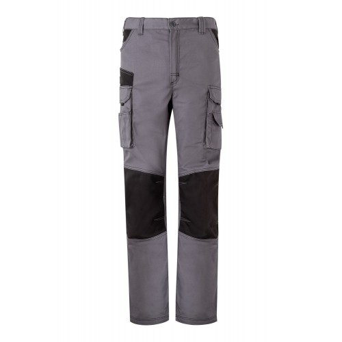 103011B.PANTALÓN CANVAS BICOLOR GRIS/NEGRO M