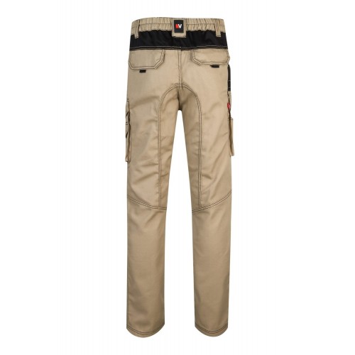 103011B.PANTALÓN CANVAS BICOLOR BEIGE ARENA/NEGRO 2XL