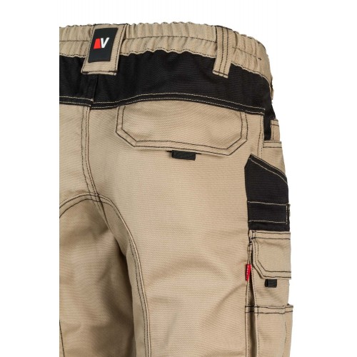 103011B.PANTALÓN CANVAS BICOLOR BEIGE ARENA/NEGRO 2XL