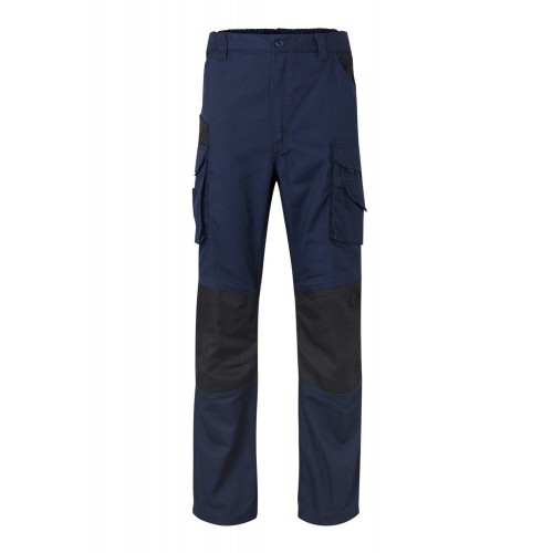 103011B.PANTALÓN CANVAS BICOLOR AZUL NAVY/NEGRO M