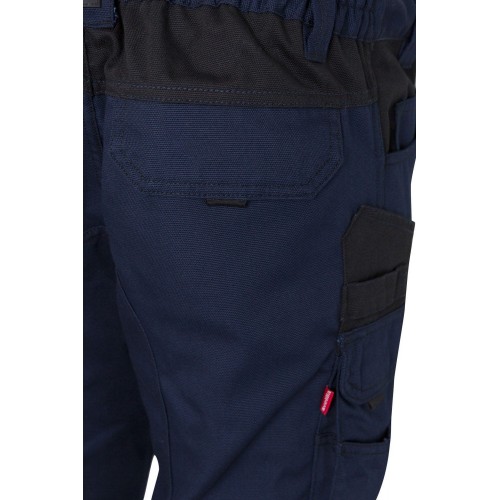 103011B.PANTALÓN CANVAS BICOLOR AZUL NAVY/NEGRO 2XL
