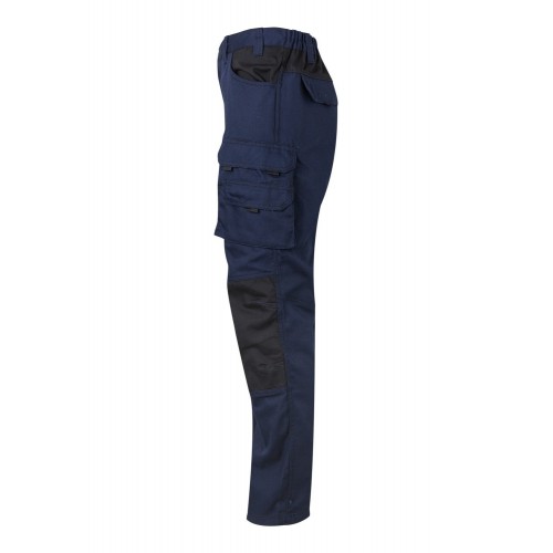 103011B.PANTALÓN CANVAS BICOLOR AZUL NAVY/NEGRO 2XL