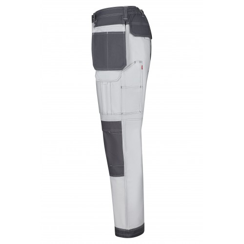 103019S.PANTALÓN CANVAS STRETCH BLANCO/GRIS S