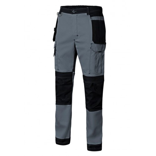 103019S.PANTALÓN CANVAS STRETCH GRIS/NEGRO L