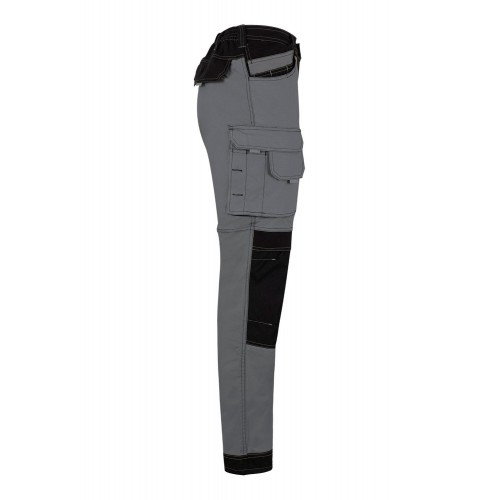 103019S.PANTALÓN CANVAS STRETCH GRIS/NEGRO 2XL
