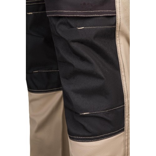 103019S.PANTALÓN CANVAS STRETCH BEIGE ARENA/NEGRO 2XL