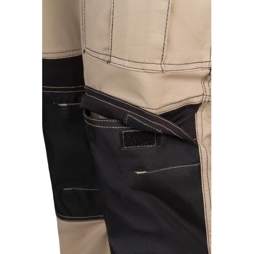 103019S.PANTALÓN CANVAS STRETCH BEIGE ARENA/NEGRO 2XL