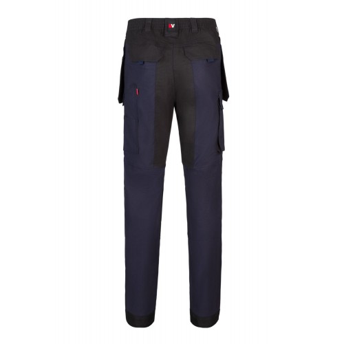 103019S.PANTALÓN CANVAS STRETCH AZUL NAVY/NEGRO 2XL