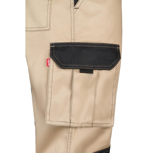 103020B.PANTALÓN BICOLOR BEIGE ARENA/NEGRO 34
