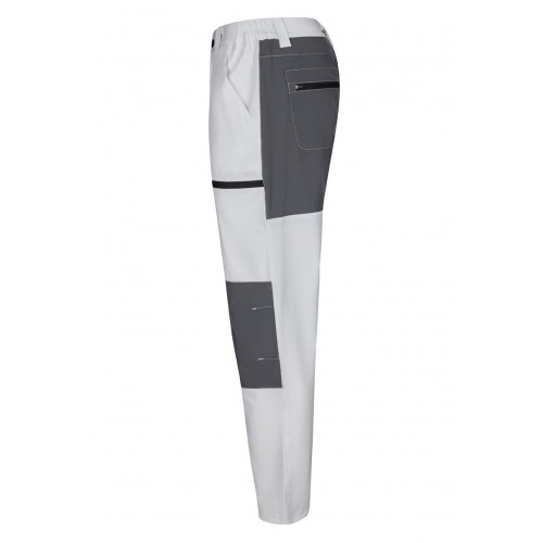 103022S.PANTALÓN TREKKING STRETCH BLANCO/GRIS S