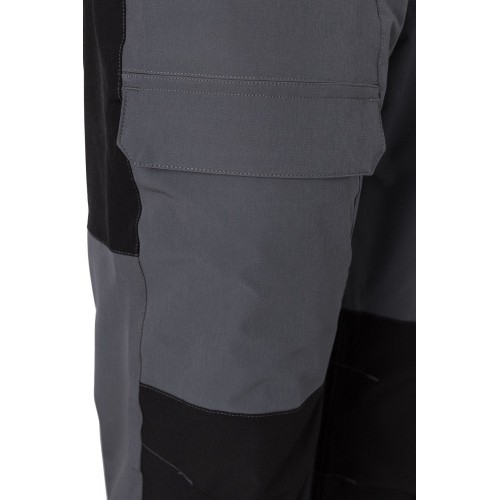 103022S.PANTALÓN TREKKING STRETCH GRIS/NEGRO 2XL