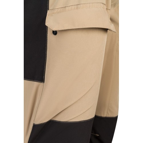 103022S.PANTALÓN TREKKING STRETCH BEIGE ARENA/NEGRO 2XL