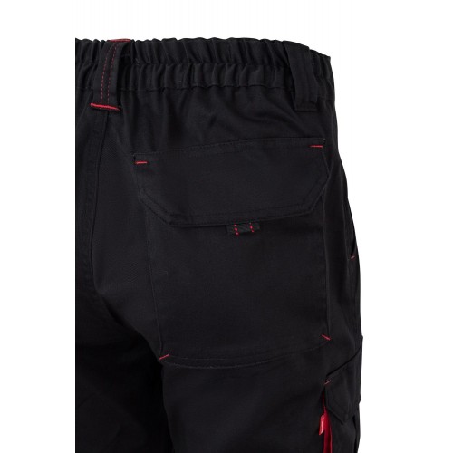 103024S.PANTALÓN STRETCH BICOLOR NEGRO/ROJO 34
