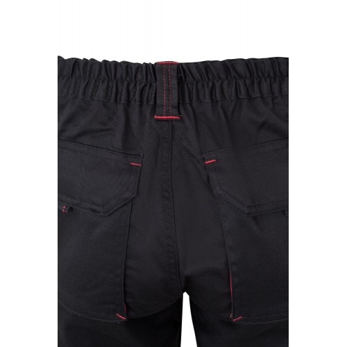 103024S.PANTALÓN STRETCH BICOLOR NEGRO/ROJO 34