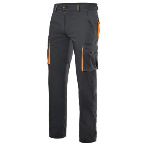 103024S.PANTALÓN STRETCH BICOLOR NEGRO/NARANJA 34