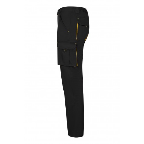 103024S.PANTALÓN STRETCH BICOLOR NEGRO/AMARILLO 34