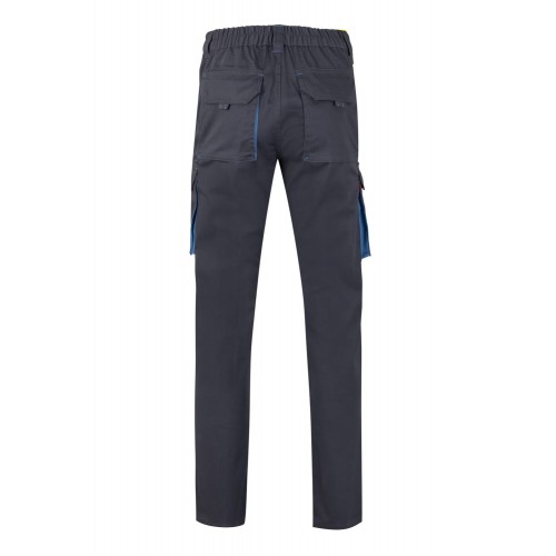 103024S.PANTALÓN STRETCH BICOLOR GRIS/CELESTE 34