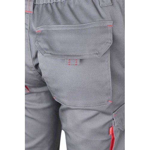 103024S.PANTALÓN STRETCH BICOLOR GRIS/ROJO 34