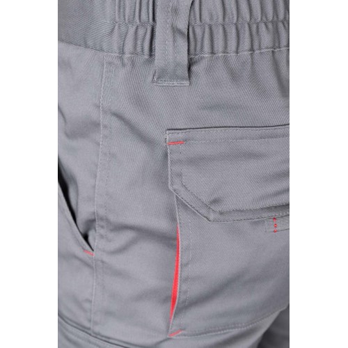 103024S.PANTALÓN STRETCH BICOLOR GRIS/ROJO 34
