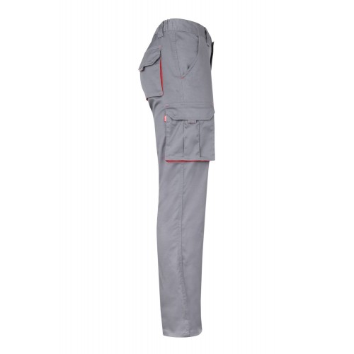 103024S.PANTALÓN STRETCH BICOLOR GRIS/ROJO 34