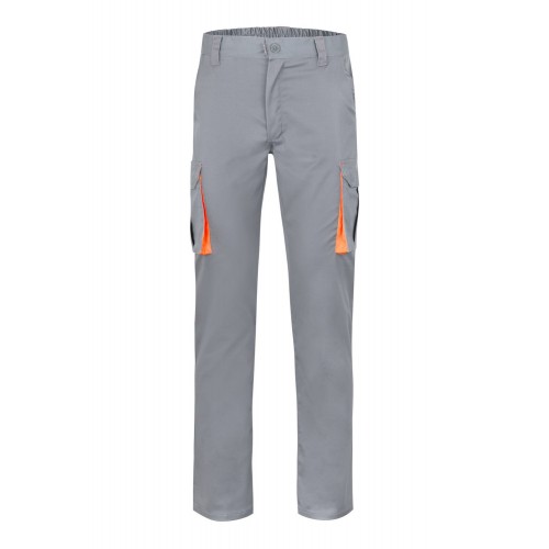 103024S.PANTALÓN STRETCH BICOLOR GRIS/NARANJA 58