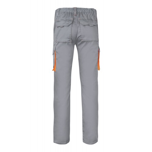 103024S.PANTALÓN STRETCH BICOLOR GRIS/NARANJA 34