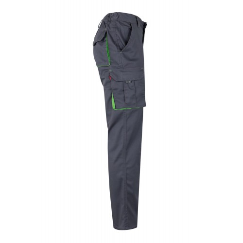 103024S.PANTALÓN STRETCH BICOLOR GRIS/VERDE LIMA 34