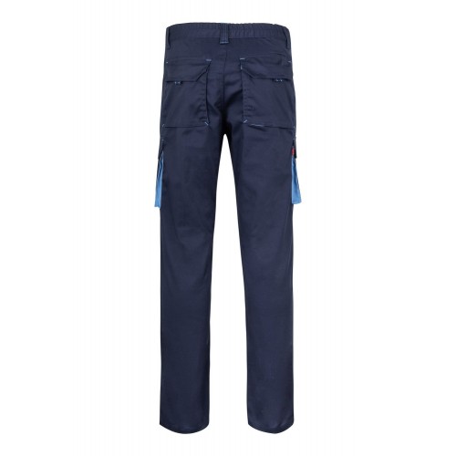 103024S.PANTALÓN STRETCH BICOLOR AZUL NAVY/CELESTE 34