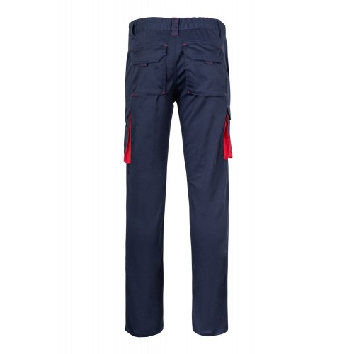 103024S.PANTALÓN STRETCH BICOLOR AZUL NAVY/ROJO 34