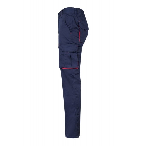 103024S.PANTALÓN STRETCH BICOLOR AZUL NAVY/ROJO 34